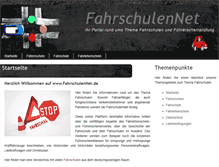 Tablet Screenshot of fahrschulennet.de